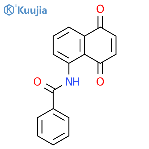 Benzamide,N-(5,8-dihydro-5,8-dioxo-1-naphthalenyl)- structure