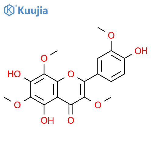 4H-1-Benzopyran-4-one,5,7-dihydroxy-2-(4-hydroxy-3-methoxyphenyl)-3,6,8-trimethoxy- structure