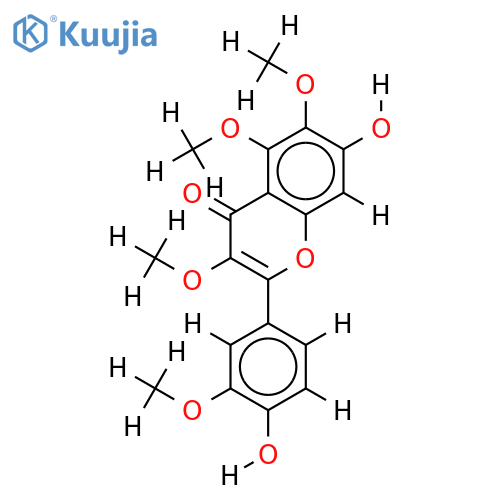 3,3',5,6-Tetra-Me ether-Quercetagetin structure