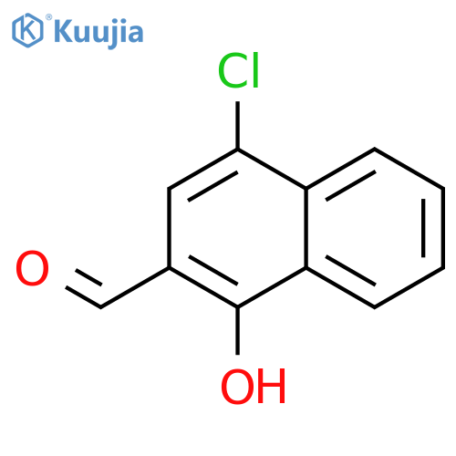 4-chloro-1-hydroxynaphthalene-2-carbaldehyde structure