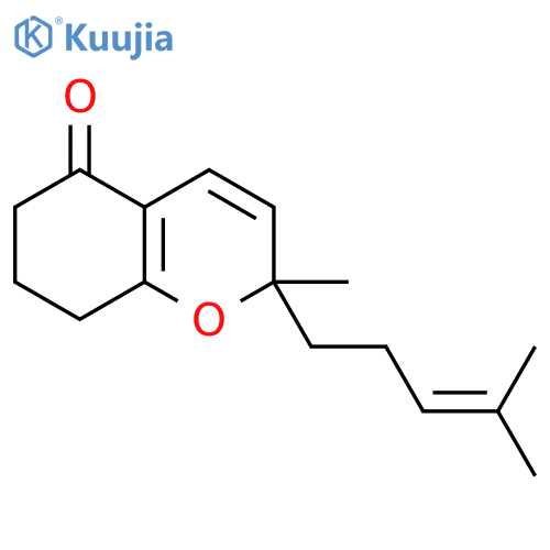 2-methyl-2-(4-methylpent-3-enyl)-2,6,7,8-tetrahydro-chromen-5-one structure