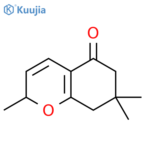 5H-1-Benzopyran-5-one, 2,6,7,8-tetrahydro-2,7,7-trimethyl- structure