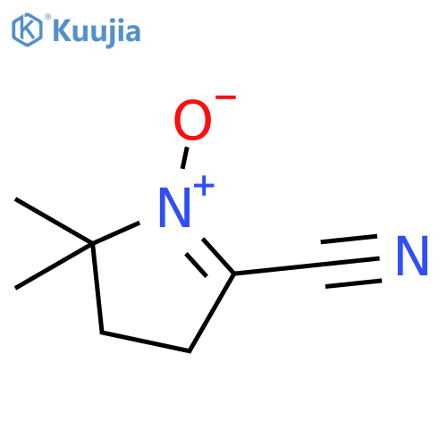 2H-Pyrrole-5-carbonitrile, 3,4-dihydro-2,2-dimethyl-, 1-oxide structure