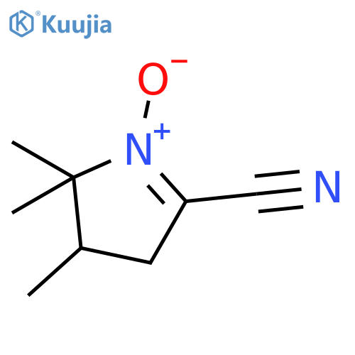 2H-PYRROLE-5-CARBONITRILE, 3,4-DIHYDRO-2,2,3-TRIMETHYL-, 1-OXIDE structure