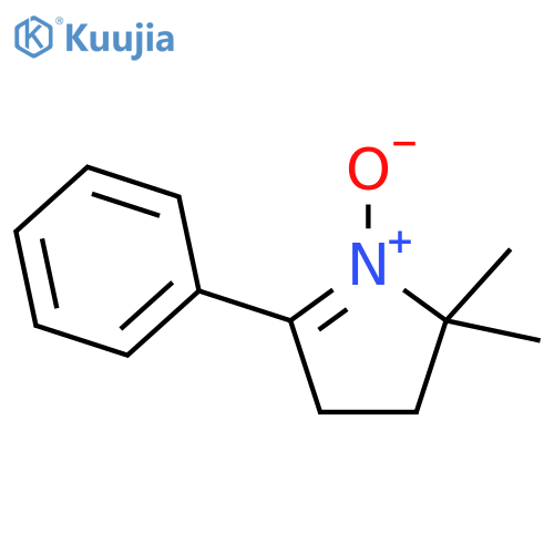 2H-Pyrrole,3,4-dihydro-2,2-dimethyl-5-phenyl-, 1-oxide structure