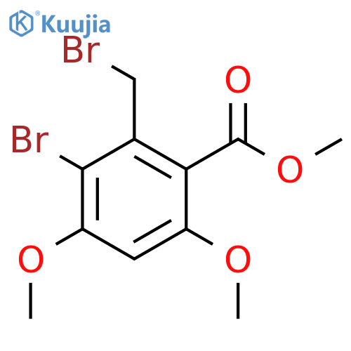 Methyl 3-bromo-2-(bromomethyl)-4,6-dimethoxybenzoate structure