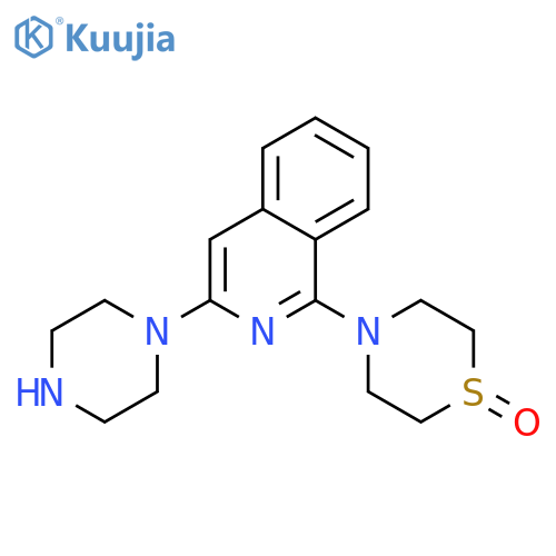 Isoquinoline,1-(1-oxido-4-thiomorpholinyl)-3-(1-piperazinyl)- structure