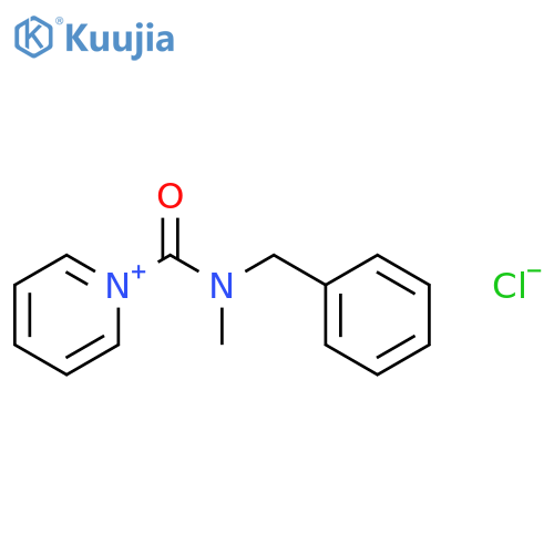 Pyridinium, 1-[[methyl(phenylmethyl)amino]carbonyl]-, chloride structure