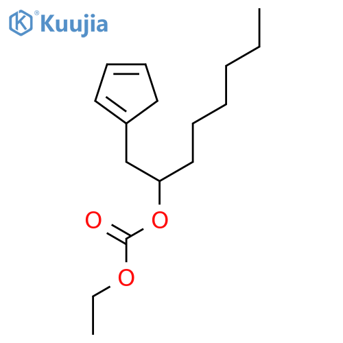 Carbonic acid, 1-(cyclopentadienylmethyl)heptyl ethyl ester structure