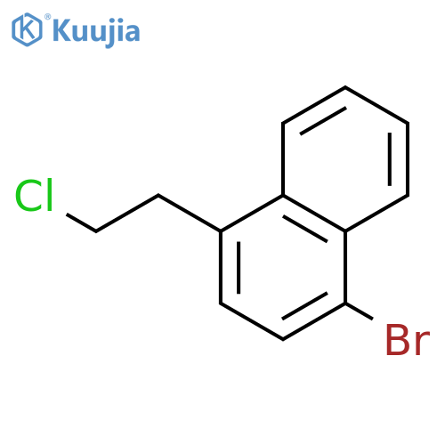 Naphthalene, 1-bromo-4-(2-chloroethyl)- structure
