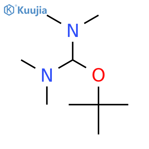 1-(1,1-Dimethylethoxy)-N,N,N',N'-tetramethyl-methanediamine (contains Tris(dimethylamino) Methane and N,N- Dimethylformamide Di-tert-butyl Acetal) (Technical Grade) structure