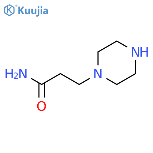 1-Piperazinepropanamide structure