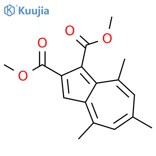 1,2-Azulenedicarboxylic acid, 4,6,8-trimethyl-, dimethyl ester structure