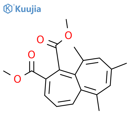 1,2-HEPTALENEDICARBOXYLIC ACID, 6,8,10-TRIMETHYL-, DIMETHYL ESTER structure