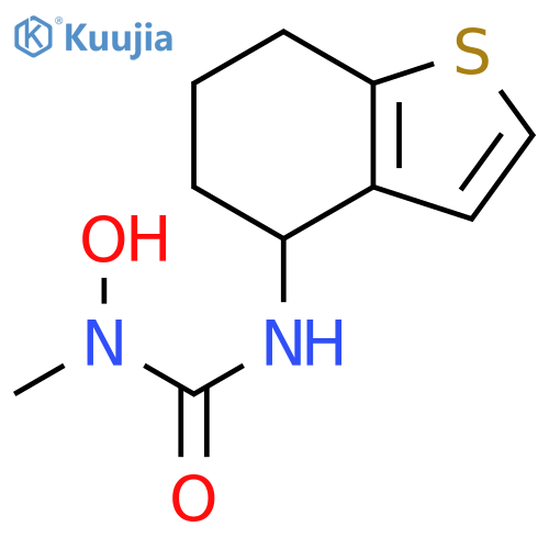Urea, N-hydroxy-N-methyl-N'-(4,5,6,7-tetrahydrobenzo[b]thien-4-yl)- structure