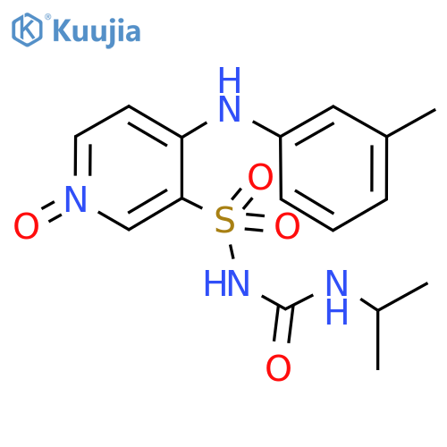 3-​Pyridinesulfonamide, N-​[[(1-​methylethyl)​amino]​carbonyl]​-​4-​[(3-​methylphenyl)​amino]​-​, 1-​oxide structure