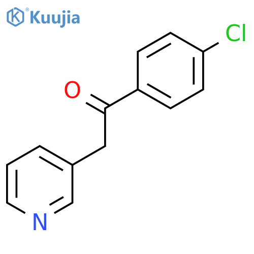 1-(4-chlorophenyl)-2-(pyridin-3-yl)ethan-1-one structure