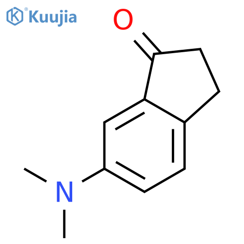 6-(dimethylamino)-2,3-dihydro-1H-inden-1-one structure