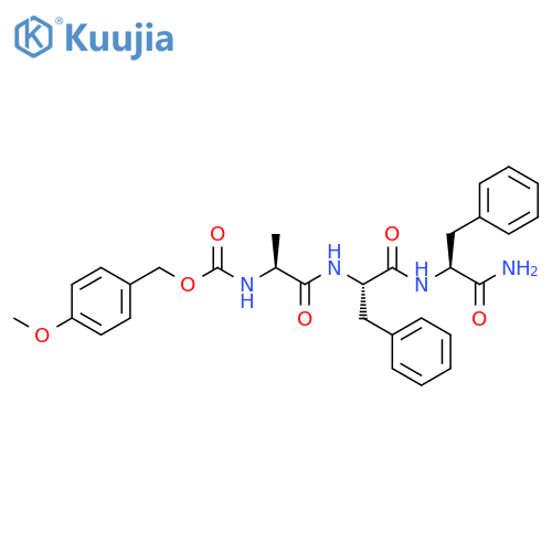 L-Phenylalaninamide,N-[[(4-methoxyphenyl)methoxy]carbonyl]-L-alanyl-L-phenylalanyl- structure