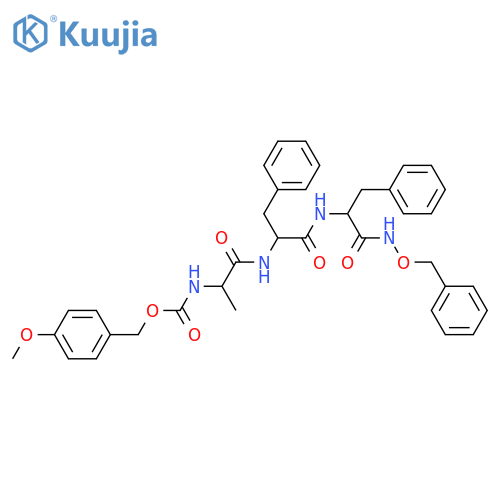 L-Phenylalaninamide,N-[[(4-methoxyphenyl)methoxy]carbonyl]-L-alanyl-L-phenylalanyl-N-(phenylmethoxy)- structure