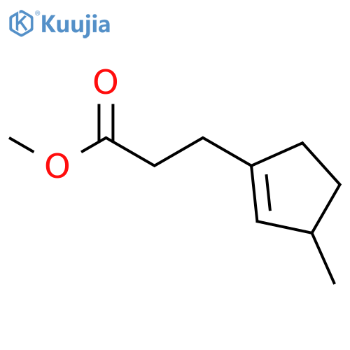 1-CYCLOPENTENE-1-PROPANOIC ACID, 3-METHYL-, METHYL ESTER structure