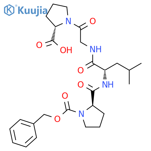 L-PROLINE, 1-[N-[N-[1-[(PHENYLMETHOXY)CARBONYL]-D-PROLYL]-L-LEUCYL]GLYCYL]- structure