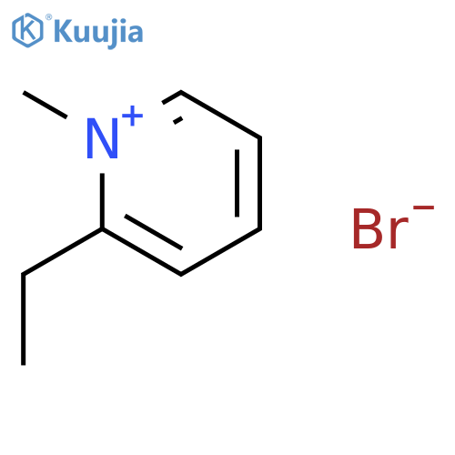 Pyridinium, 2-ethyl-1-methyl-, bromide structure