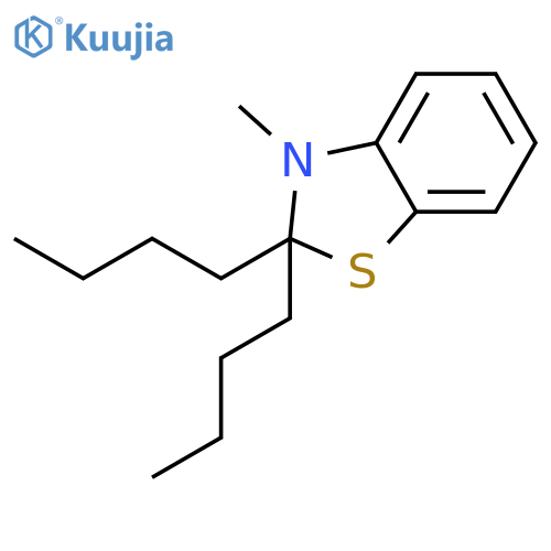 Benzothiazole, 2,2-dibutyl-2,3-dihydro-3-methyl- (9CI) structure