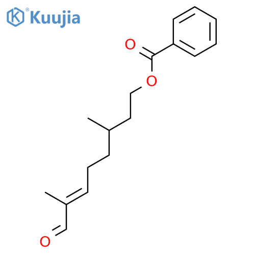 2-OCTENAL, 8-(BENZOYLOXY)-2,6-DIMETHYL- structure