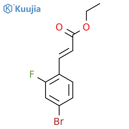 Ethyl (2E)-3-(4-bromo-2-fluorophenyl)prop-2-enoate structure