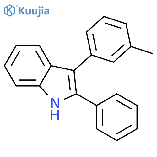 1H-INDOLE, 3-(3-METHYLPHENYL)-2-PHENYL- structure