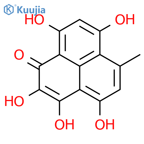 1H-Phenalen-1-one, 2,3,4,7,9-pentahydroxy-6-methyl- structure