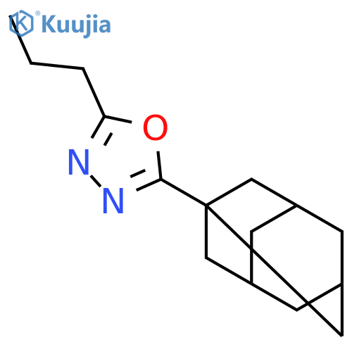 1,3,4-Oxadiazole, 2-propyl-5-tricyclo[3.3.1.13,7]dec-1-yl- structure