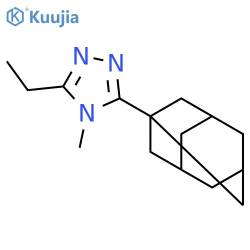 4H-1,2,4-Triazole, 3-ethyl-4-methyl-5-tricyclo[3.3.1.13,7]dec-1-yl- structure