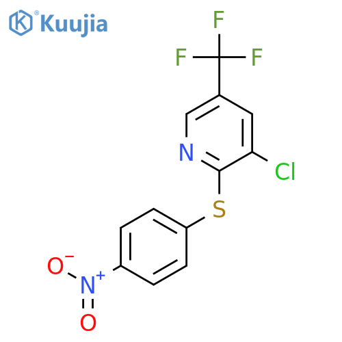 Pyridine, 3-chloro-2-[(4-nitrophenyl)thio]-5-(trifluoromethyl)- structure