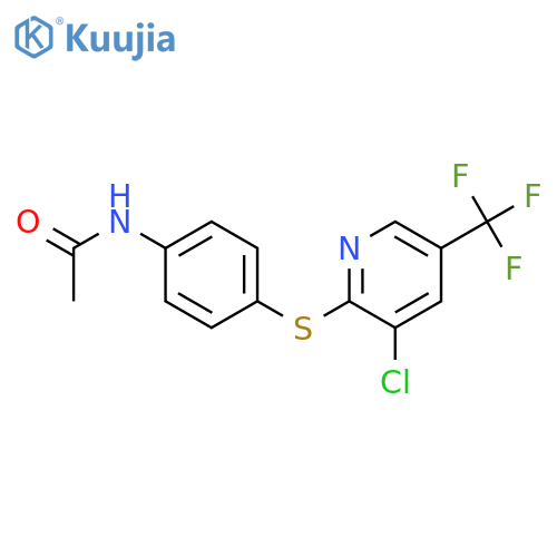 Acetamide, N-[4-[[3-chloro-5-(trifluoromethyl)-2-pyridinyl]thio]phenyl]- structure