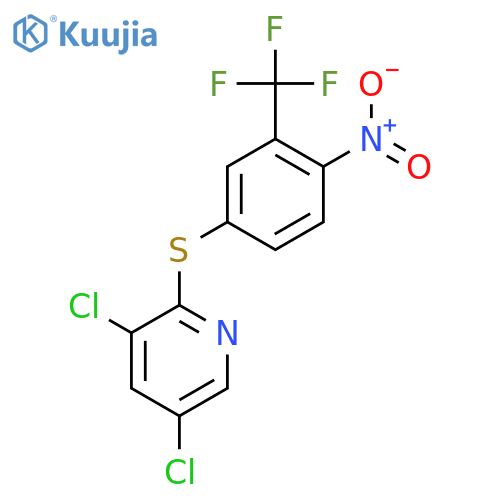 Pyridine, 3,5-dichloro-2-[[4-nitro-3-(trifluoromethyl)phenyl]thio]- structure