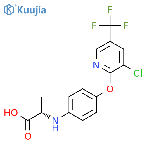 Alanine, N-[4-[[3-chloro-5-(trifluoromethyl)-2-pyridinyl]oxy]phenyl]- structure