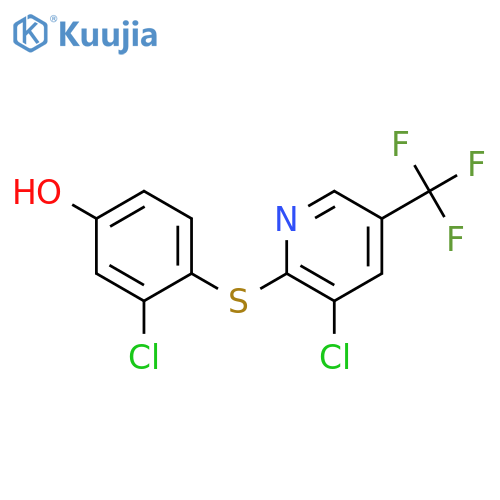 Phenol, 3-chloro-4-[[3-chloro-5-(trifluoromethyl)-2-pyridinyl]thio]- structure