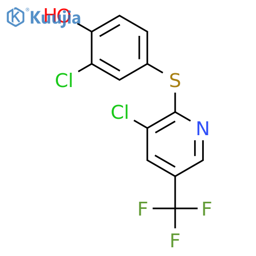 Phenol, 2-chloro-4-[[3-chloro-5-(trifluoromethyl)-2-pyridinyl]thio]- structure