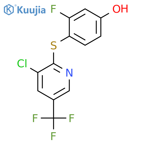 Phenol, 4-[[3-chloro-5-(trifluoromethyl)-2-pyridinyl]thio]-3-fluoro- structure