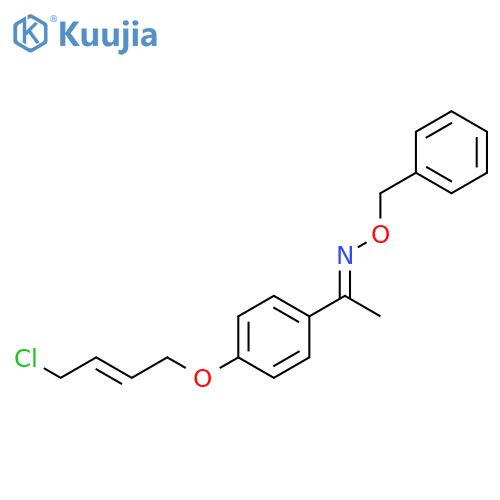 Ethanone, 1-[4-[(4-chloro-2-butenyl)oxy]phenyl]-, O-(phenylmethyl)oxime structure