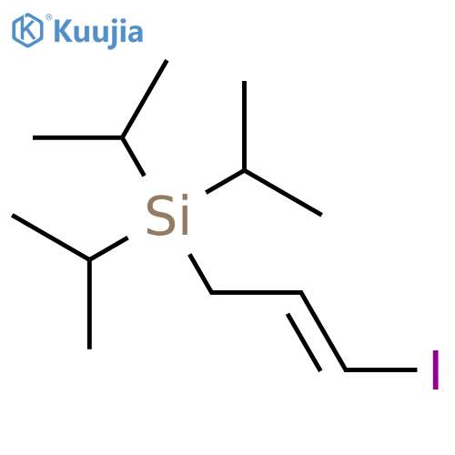 Silane, [(2E)-3-iodo-2-propenyl]tris(1-methylethyl)- structure