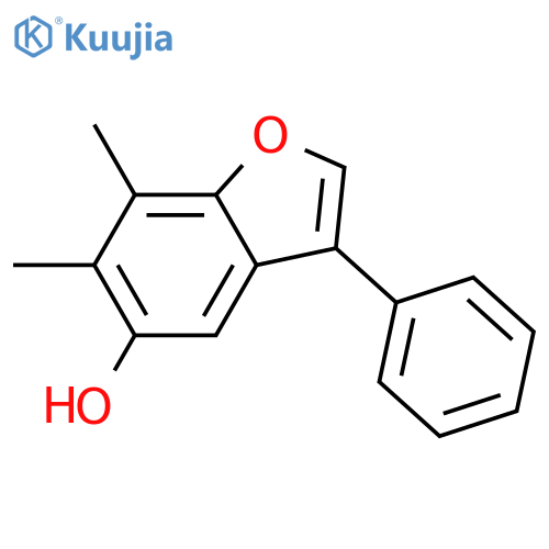 5-Benzofuranol, 6,7-dimethyl-3-phenyl- structure