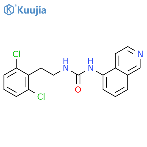 Urea, N-[2-(2,6-dichlorophenyl)ethyl]-N'-5-isoquinolinyl- structure