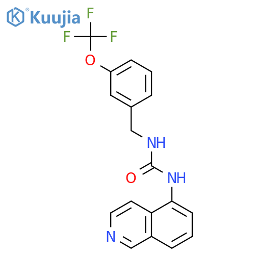 Urea, N-5-isoquinolinyl-N'-[[3-(trifluoromethoxy)phenyl]methyl]- structure