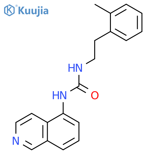 Urea, N-5-isoquinolinyl-N'-[2-(2-methylphenyl)ethyl]- structure