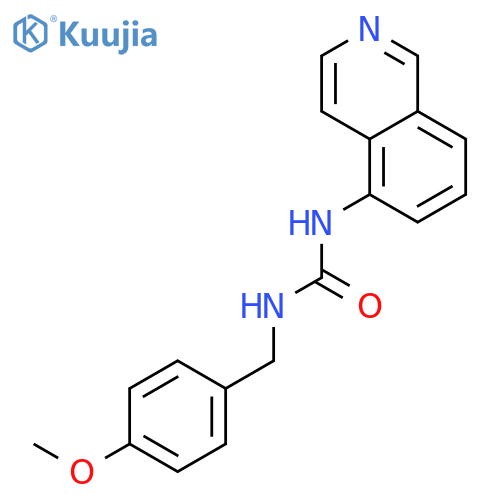 Urea, N-5-isoquinolinyl-N'-[(4-methoxyphenyl)methyl]- structure