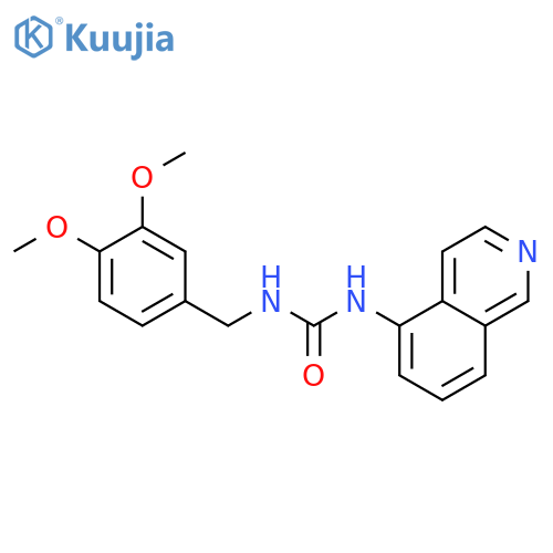Urea, N-[(3,4-dimethoxyphenyl)methyl]-N'-5-isoquinolinyl- structure