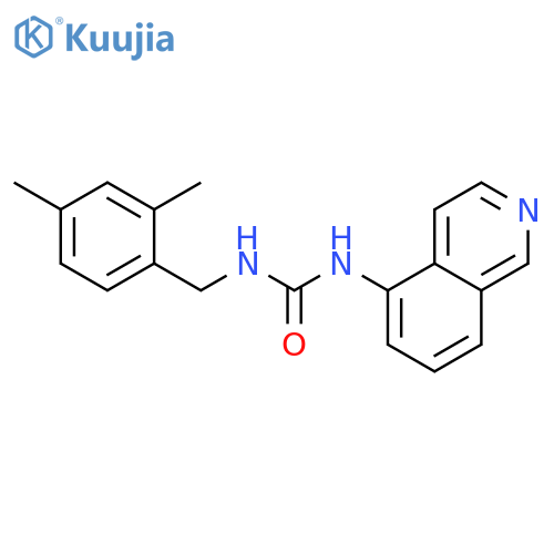UREA, N-[(2,4-DIMETHYLPHENYL)METHYL]-N'-5-ISOQUINOLINYL- structure